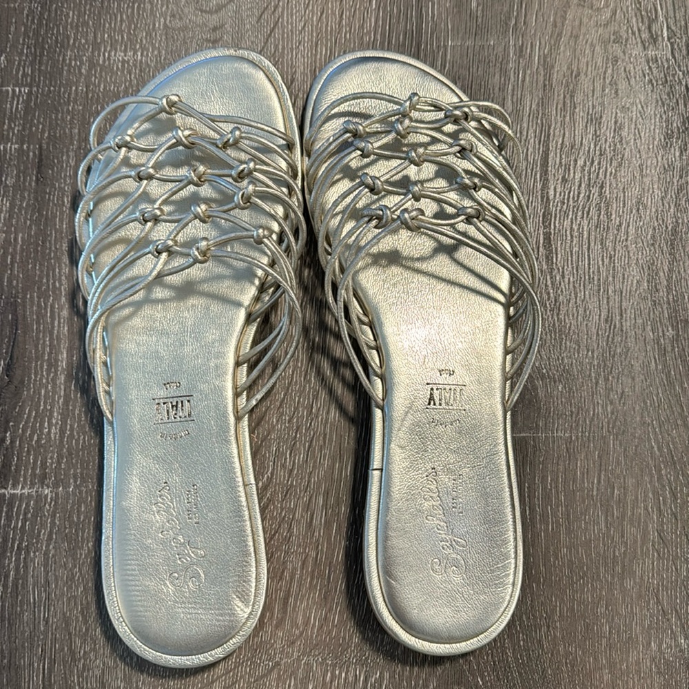 Seychelles Gold Strappy Sandal